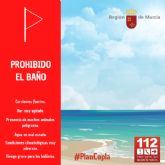 Los puestos de vigilancia de playas del Plan Copla han abierto con 11 banderas rojas en Cartagena y San Javier