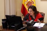 Margarita Robles mantiene una videoconferencia con Rustem Umerov, ministro de Defensa de Ucrania