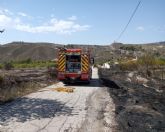 Extinguido un incendio agrcola en Mula