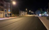 La avenida principal de Pozo Aledo es asfaltada y sus aceras renovadas