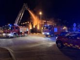 Incendio en una nave industrial de Molina de Segura