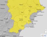 Meteorología amplía los avisos por lluvia y tormentas para hoy al Noroeste, Altiplano, Vega del Segura y Valle del Guadalentín