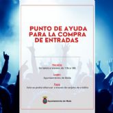 FESTEJOS | Punto de ayuda para la compra de entradas de conciertos de las fiestas patronales en el Ayuntamiento de Mula