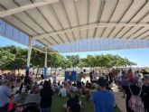 El colegio El Recuerdo empieza el curso con una cubierta que da sombra a su pista deportiva