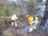 Incendio declarado en el paraje del Cerro Gordo, en Caravaca de la Cruz