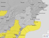 Meteorología advierte de temporal en la costa para mañana jueves con viento de 50-60 km/h y emite aviso amarillo por fenómenos costeros