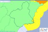 Meteorología emite aviso de nivel amarillo por fenómenos adversos costeros en Campo de Cartagena-Mazarrón