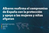 El Gobierno de España reafirma su compromiso con la protección y apoyo a las mujeres y niñas afganas