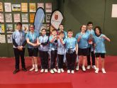 Los equipos Benjamn e Infantil del CES La Milagrosa, subcampeones regionales de Tenis de Mesa de Deporte Escolar