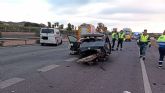 Fallece una persona en un accidente de trfico en Alhama de Murcia