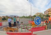 En marcha las obras para la construcción de una rotonda que mejorará el tráfico y la seguridad vial junto al parque Reina Sofía