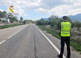 La Guardia Civil sorprende a un vecino de Moratalla después de colocar piedras en la carretera RM 715