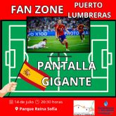 Puerto Lumbreras instalar una pantalla gigante para apoyar a la Seleccin Española de Ftbol en la final de la Eurocopa 2024 del prximo domingo