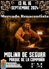 Molina de Segura contará con un Mercado Renancentista durante las Fiestas Patronales 2024, del 13 al 16 de septiembre