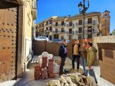 Comienzan las obras para reparar la cubierta, fachada y escalinata de la Casa de la Cultura 'Emilio Sáez' de Caravaca