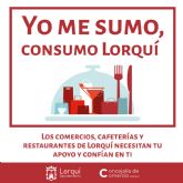 El Ayuntamiento de Lorquí lanza la campaña 'Yo me sumo, consumo Lorquí' para ayudar a comerciantes y hosteleros
