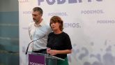 Podemos considera que el PP ha demostrado que 'slo busca una foto estival' con el Pacto Regional del Agua