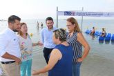 Nueva zona de baño adaptada para personas con movilidad reducida en la playa de Villananitos