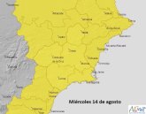 Las fuertes tormentas llegan el miércoles a la Región de Murcia