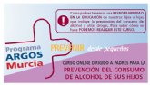 Salud ofrece a padres y madres un nuevo curso para prevenir el consumo de alcohol en sus hijos