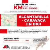 Una ruta en bici entre Alcantarilla y Caravaca de la Cruz por la Esclerosis Mltiple