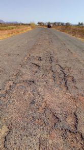 La zona oeste espera seis meses el arreglo de la carretera que une La Aljorra con Cuesta Blanca