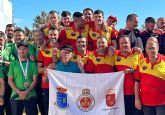 El equipo masculino del Petanca La Salceda, campeón de España de clubes