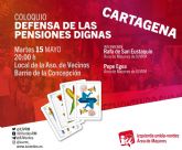 IU-Verdes Cartagena organiza un coloquio sobre la situación del Sistema Público de Pensiones