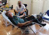 La Guardia Civil colabora altruistamente un ano ms en la campana de donacin de sangre en Murcia