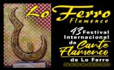 Jueves flamenco en Murcia con la presentación de la 43ª edición del Festival de Lo Ferro