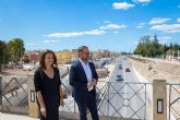 El alcalde de Lorca en funciones visita el final de los trabajos de construcción del Tramo III de la Ronda Central