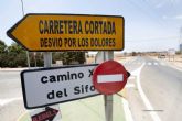 Suspendido el corte de trfico previsto para este jueves en el Camino del Sifn de Cartagena