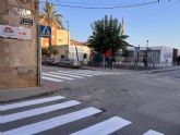 El Ayuntamiento de Murcia mejora la seguridad vial con el plan especial de repintado de la señalización en los entornos escolares