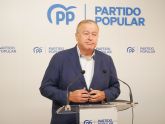 PP: 'El PSRM celebra como victoria que Snchez se gaste 900.000€ en la ampliacin de la autova A-30 cuando tiene an pendientes de ejecutar ms de 300 millones del Arco Norte y el tercer carril de la A-7'