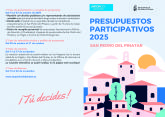 San Pedro del Pinatar arranca la fase de propuestas de los Presupuestos Participativos 2025