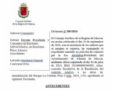 Dictamen del Consejo Jurdico de la Regin de Murcia sobre la Resolucin del Contrato de Remodelacin del Parque La Cubana