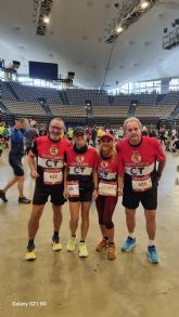 Los corredores del Club cuatro Santos Cartagena en la maratn de Munich