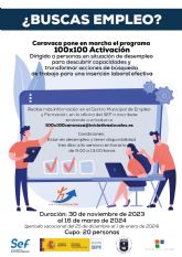 El programa '100x100 Activacin' ayudar a 20 personas a encontrar un empleo en funcin de sus aptitudes y motivaciones