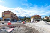 El alcalde de Lorca en funciones visita las obras de supresión de la peligrosa curva de la carretera del Hinojar en La Hoya para mejorar la seguridad vial en esta zona