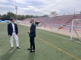 El Gobierno local de Molina de Segura inicia la primera fase de la remodelacin del Estadio Municipal Snchez Cnovas con la demolicin de las gradas y vestuarios