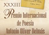 Se desvela el fallo del Premio de Poesa Antonio Oliver Belms