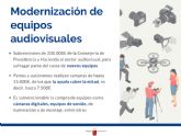 La Comunidad recibe ms de un centenar de solicitudes de ayudas para adquirir equipos audiovisuales