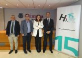 Manuel Garca (El Pozo Alimentacin), Premio DH al Director de Recursos Humanos; Ral Fernndez (Blendhub), Premio DH al CEO; y la Facultad de Ciencias del Trabajo de la Universidad de Murcia, Premio DH Institucional