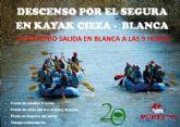 El hospital Lorenzo Guirao de Cieza festeja su XX aniversario con un descenso en kayak por el Segura