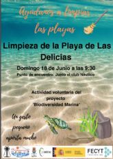 El próximo domingo tendrá lugar una jornada de limpieza de playas enmarcada en el proyecto 