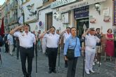 Procesiones letfica . Sevilla . Desde la iglesia parroquial de Santa Ana en el barrio de Triana parti en procesin gloriosa la imagen de la Virgen del Carmen