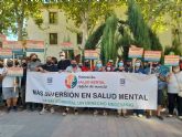 'Ms inversin en Salud Mental', lema de las protestas ante el Palacio de San Esteban