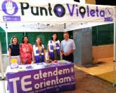 Acogida 'entusiasta' de la poblacin al punto violeta durante las fiestas patronales