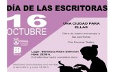 La Concejalía de Mujer y la Biblioteca Padre Salmerón conmemoran el Día Internacional de la Mujer Escritora