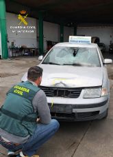 La Guardia Civil detiene, escasos minutos despus del accidente, al presunto autor del grave atropello con fuga de un joven motorista